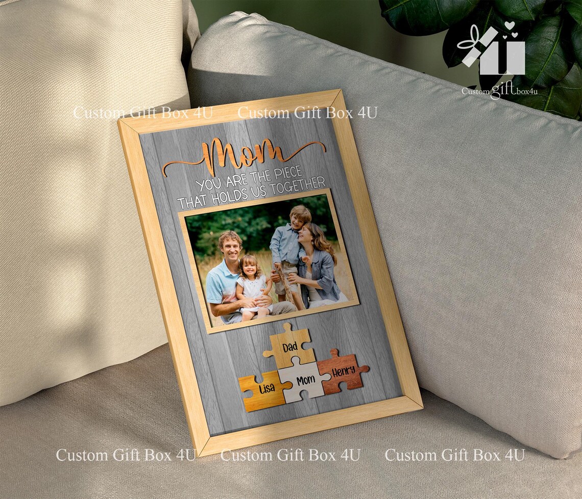 Mom You Are The Piece That Holds Us Together Puzzle Family Poster - Image 6