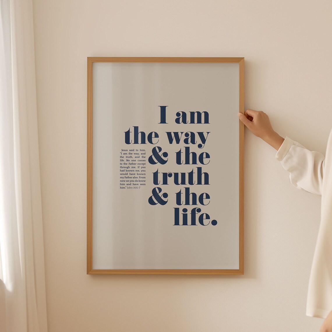 John 14:6 I Am the Way, the Truth, the Life Print