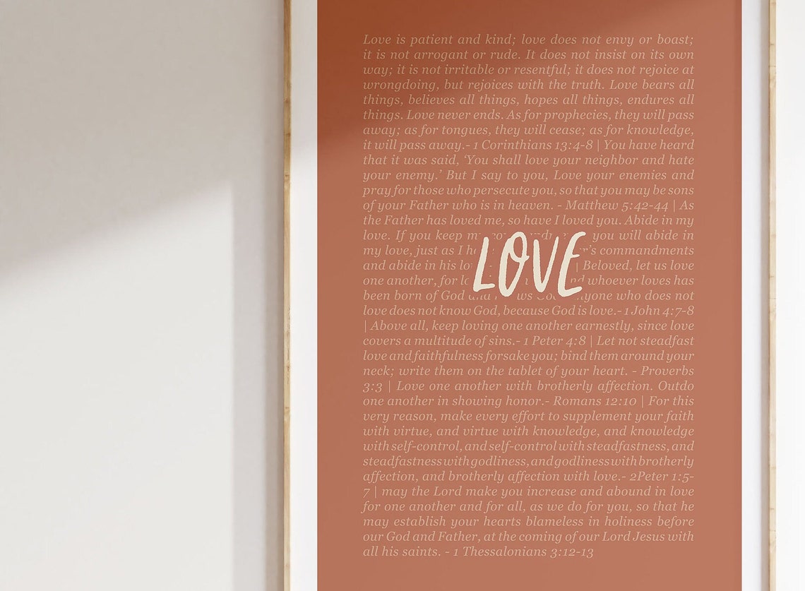Love Fruit Of The Spirit Bible Verse Artwork Scripture Christian Poster Baby Nursery Home Decor Instant Print - Image 4