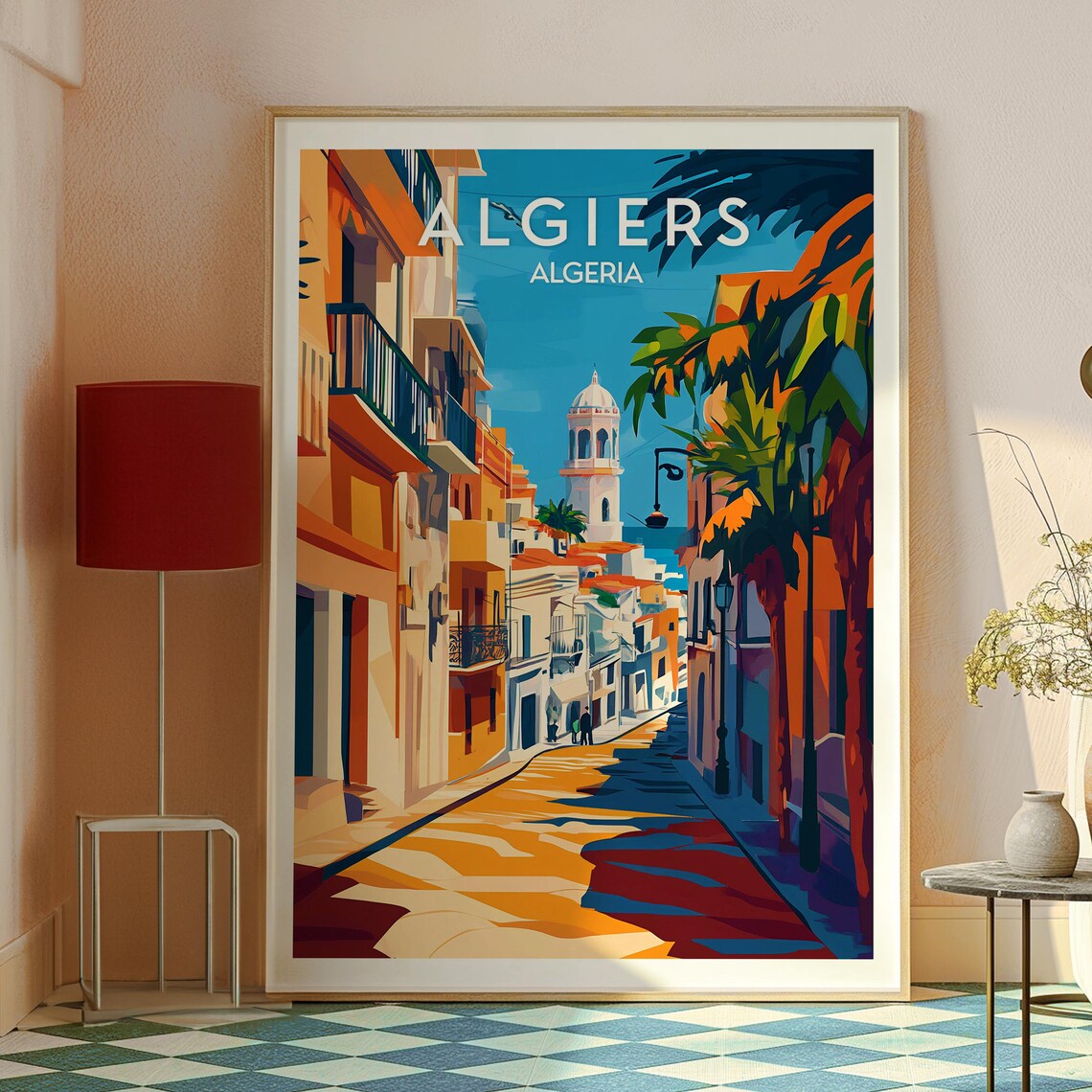 Algiers Travel Poster, Algeria City Art Print - Image 2