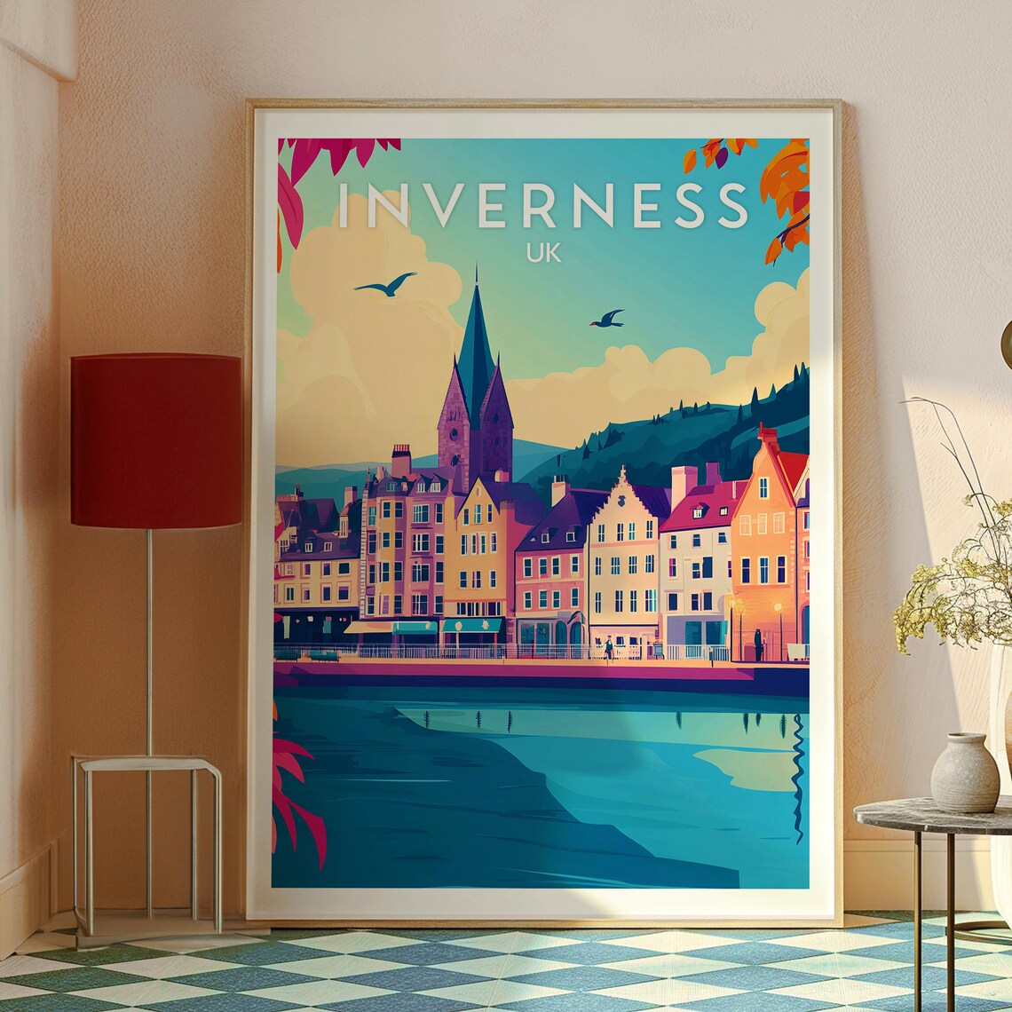 Inverness, Scotland Travel Poster, Gift for Traveller - Image 2