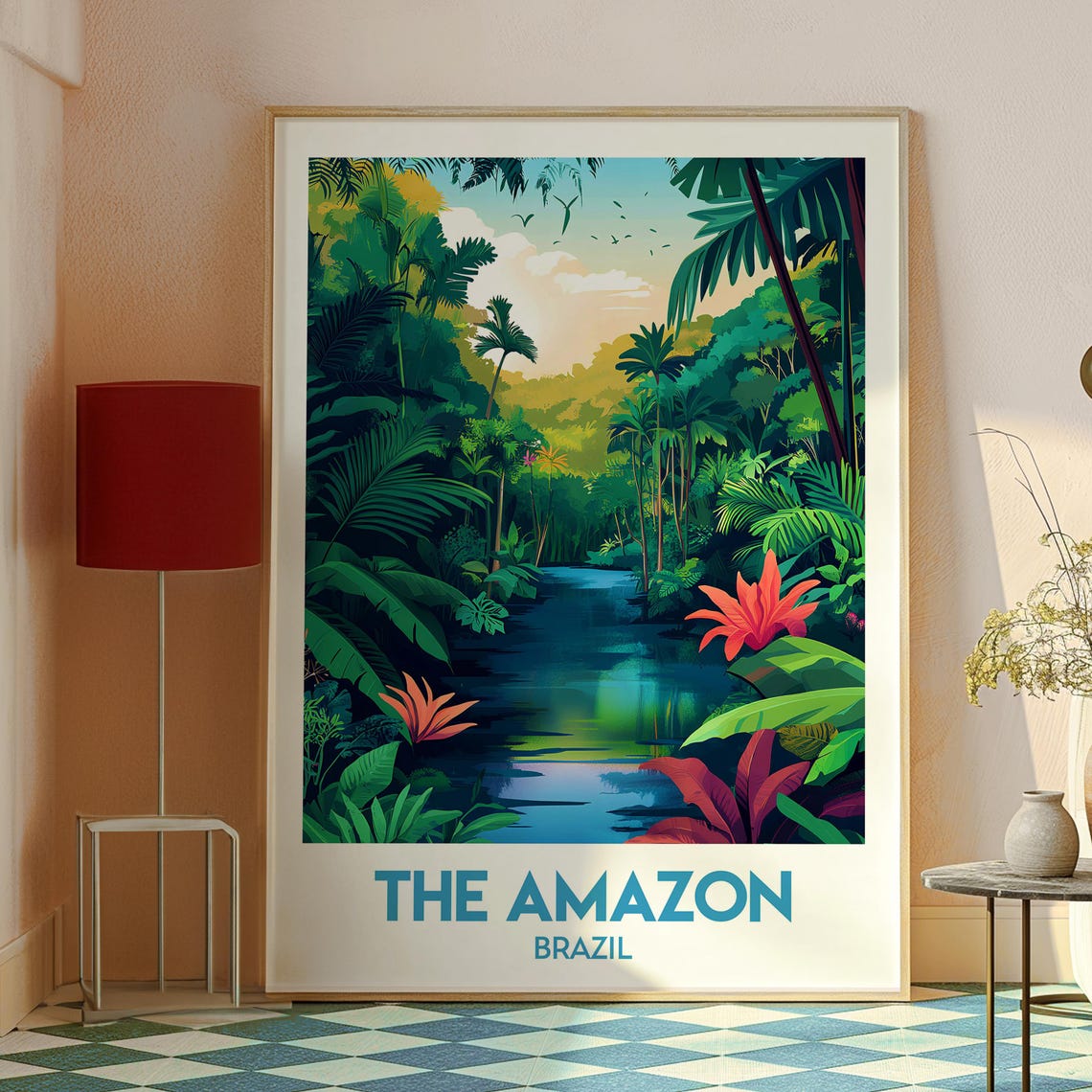 Amazon Rainforest Poster The Wall Art River Print Brazil South America - Image 2