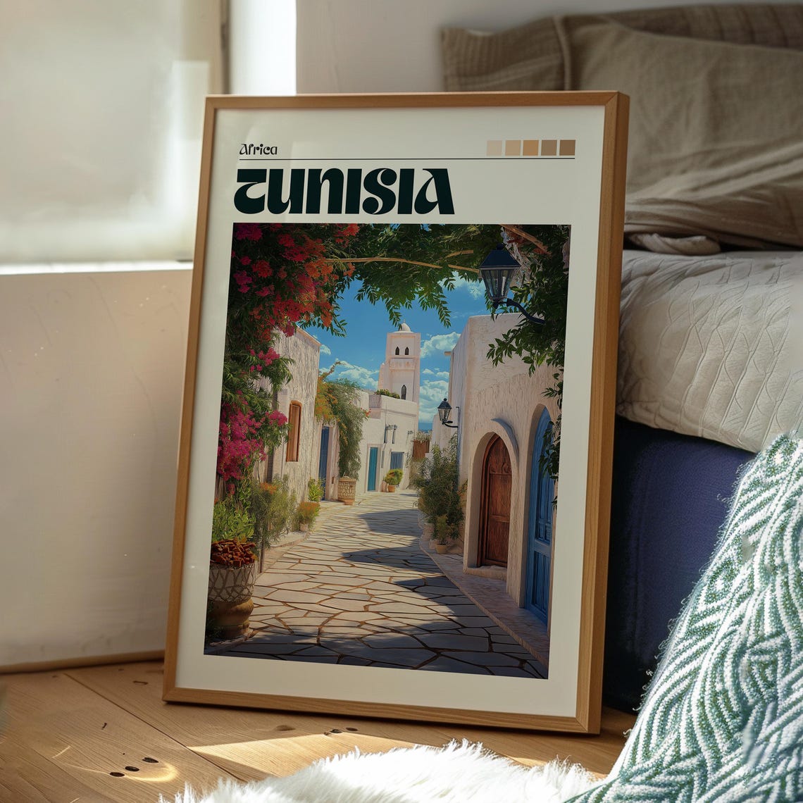 Tunisia Poster Wall Art Travel Print North Africa - Image 3