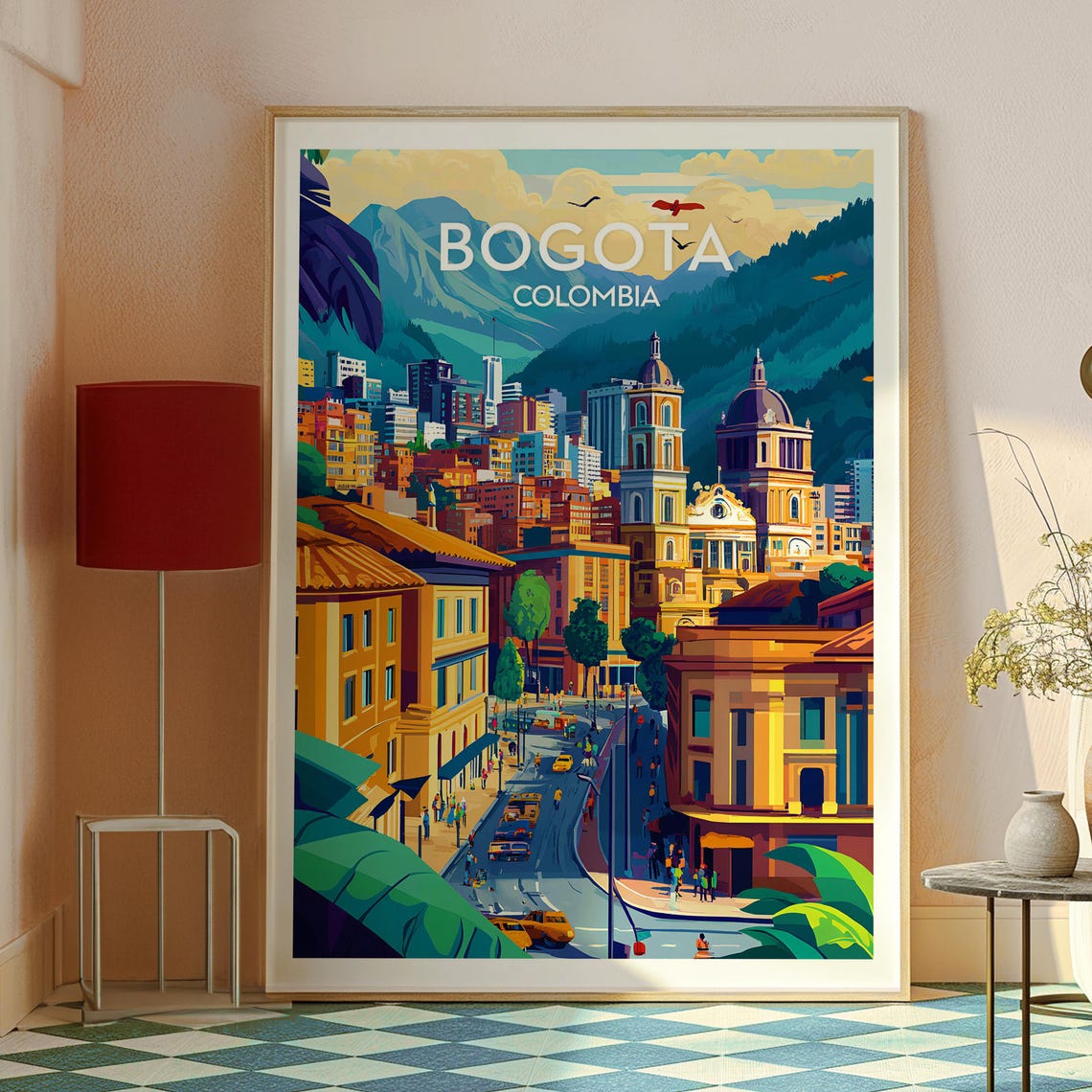 Bogota Travel Poster, Colombia Backpacking Print - Image 2