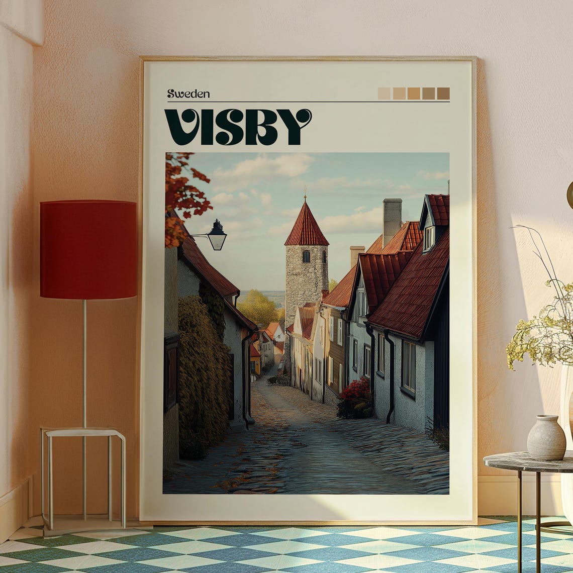 Visby Travel Poster, Gotland Sweden Art Print - Image 2