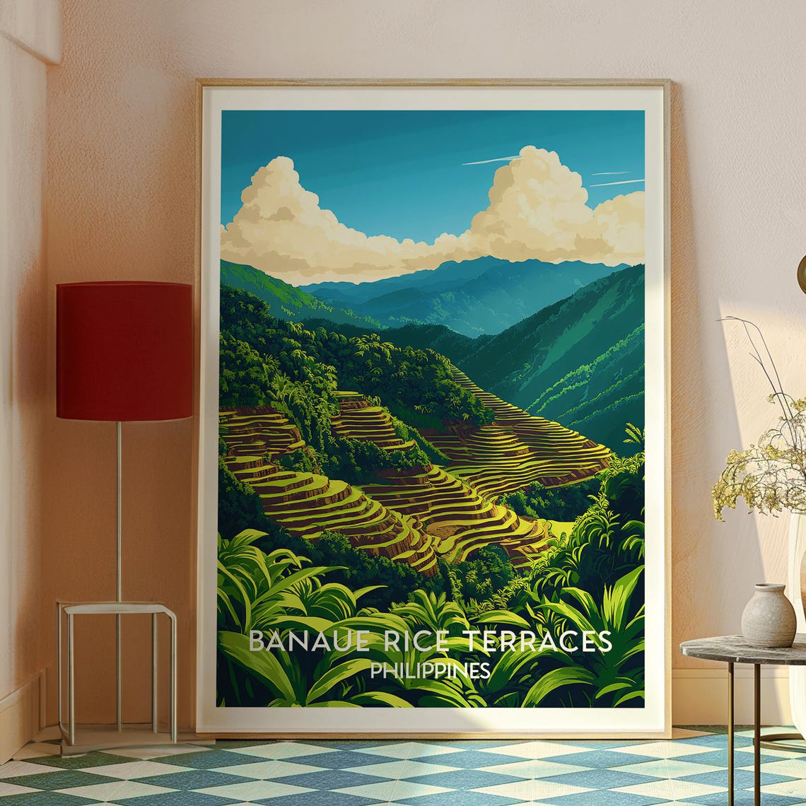 Banaue Rice Terraces Philippines Emerald Fields Mountain Poster - Image 2