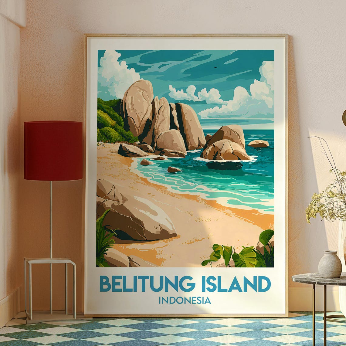 Belitung Island Travel Print Wall Art Sumatra Poster Backpacking Gift Indonesia - Image 2