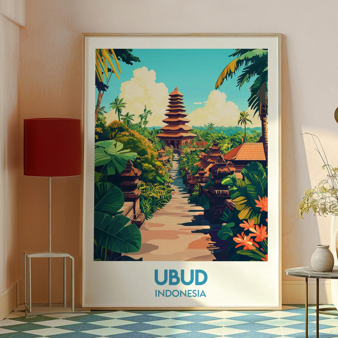 Ubud Travel Print, Bali Rice Fields Poster - Image 2