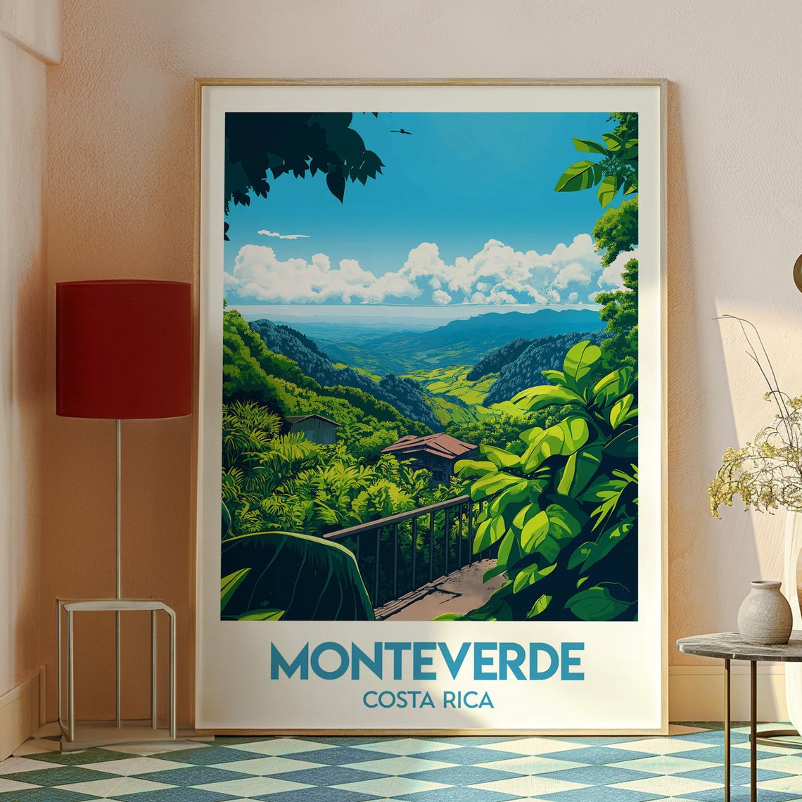 Monteverde Print Costa Rica Wall Art Central America Poster Travel - Image 2
