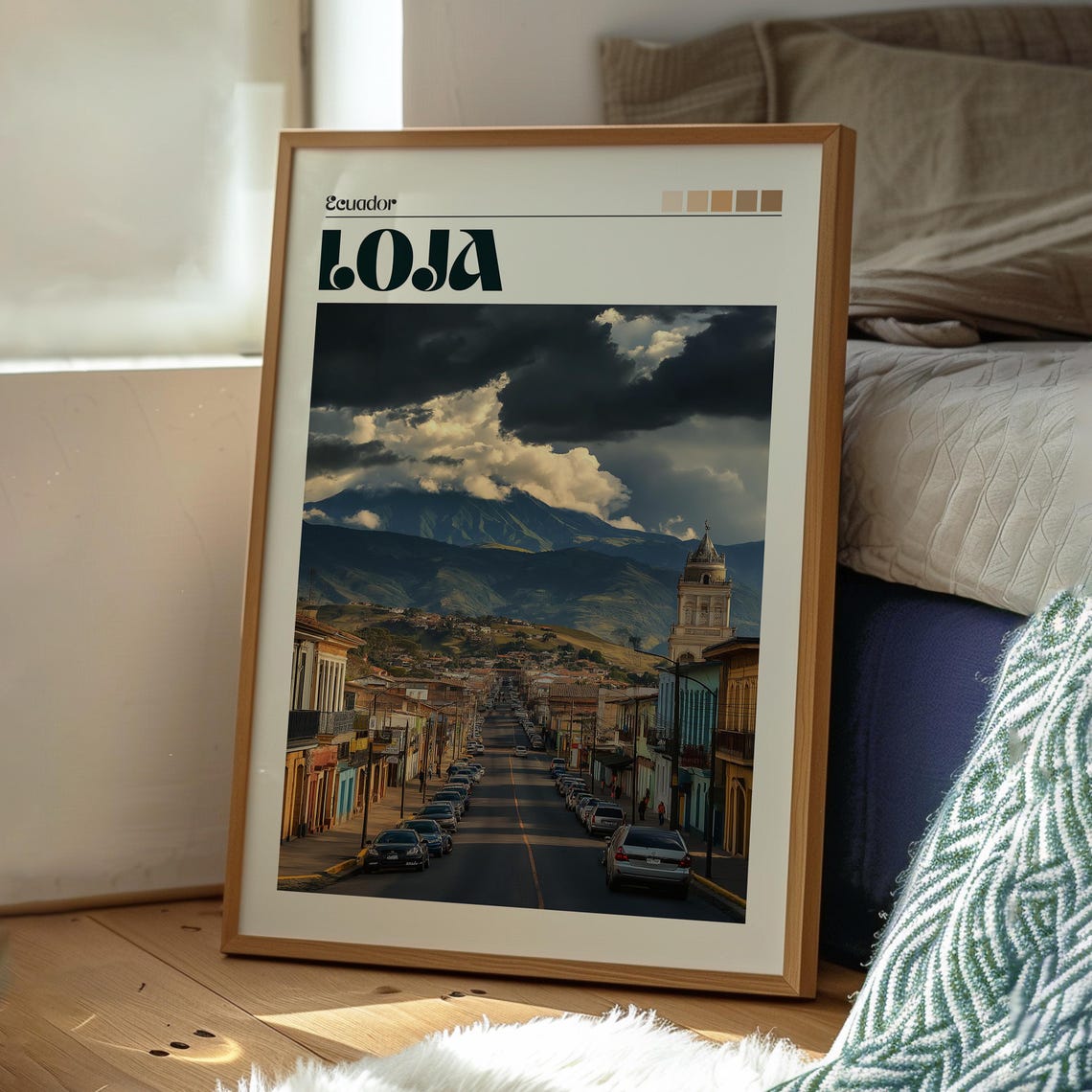 Loja Poster Ecuador Art Travel Print Wall Backpacking South America - Image 3