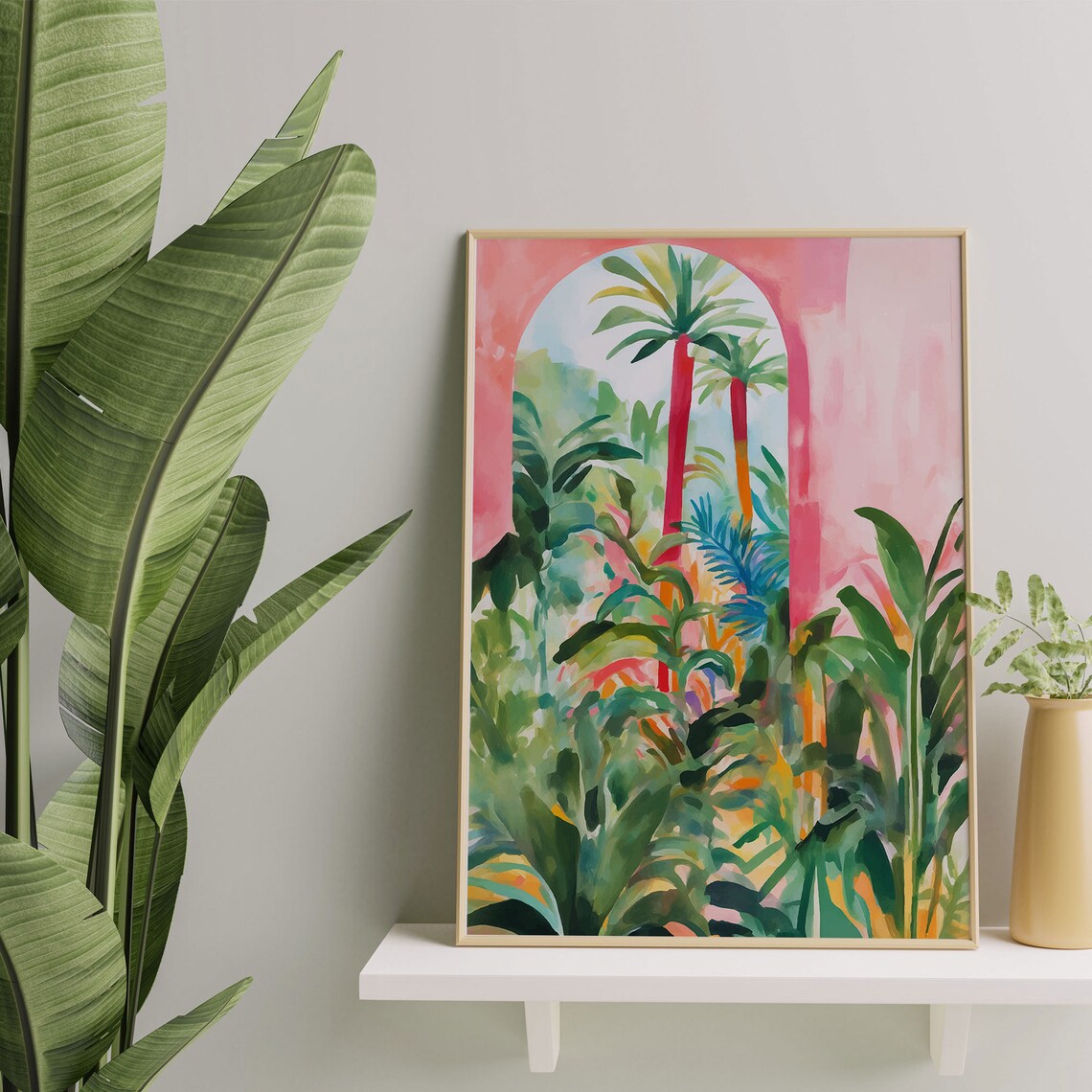 Tropical Botanical Illustration, Bold Landscape Art Print - Image 4
