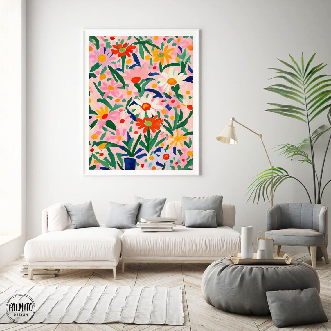 Pink Daisy Illustration, Floral Botanical Art Print - Image 3