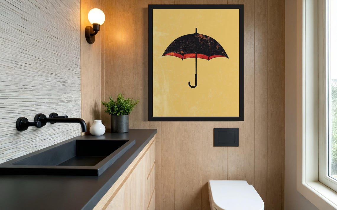 Umbrella Hanging Pop Art Poster - Image 3