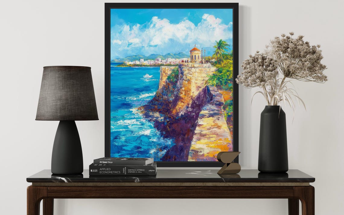 Puerto Rico Countries Monet Art Print Wall Art Poster Original Paint Artwork Artwork Decor - Image 3