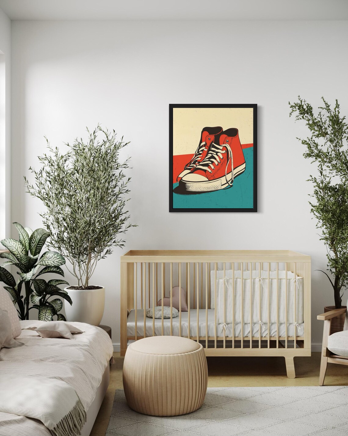 Sneakers Pop Art Print, Original Paint Artwork - Image 4