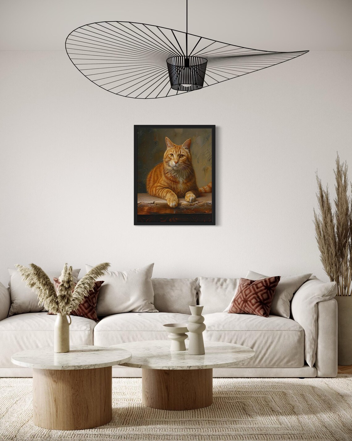 Manx Cat Art Print, Original Paint Artwork - Image 4
