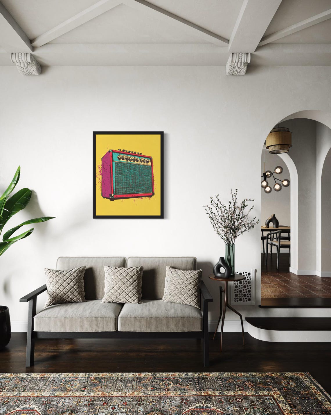 Guitar Amplifier Pop Art Poster - Image 2