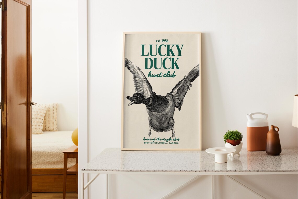Duck Hunting - Minimalist Travel Poster