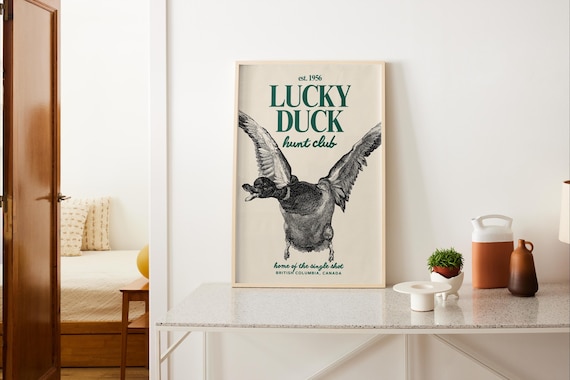 Duck Hunting - Minimalist Travel Poster