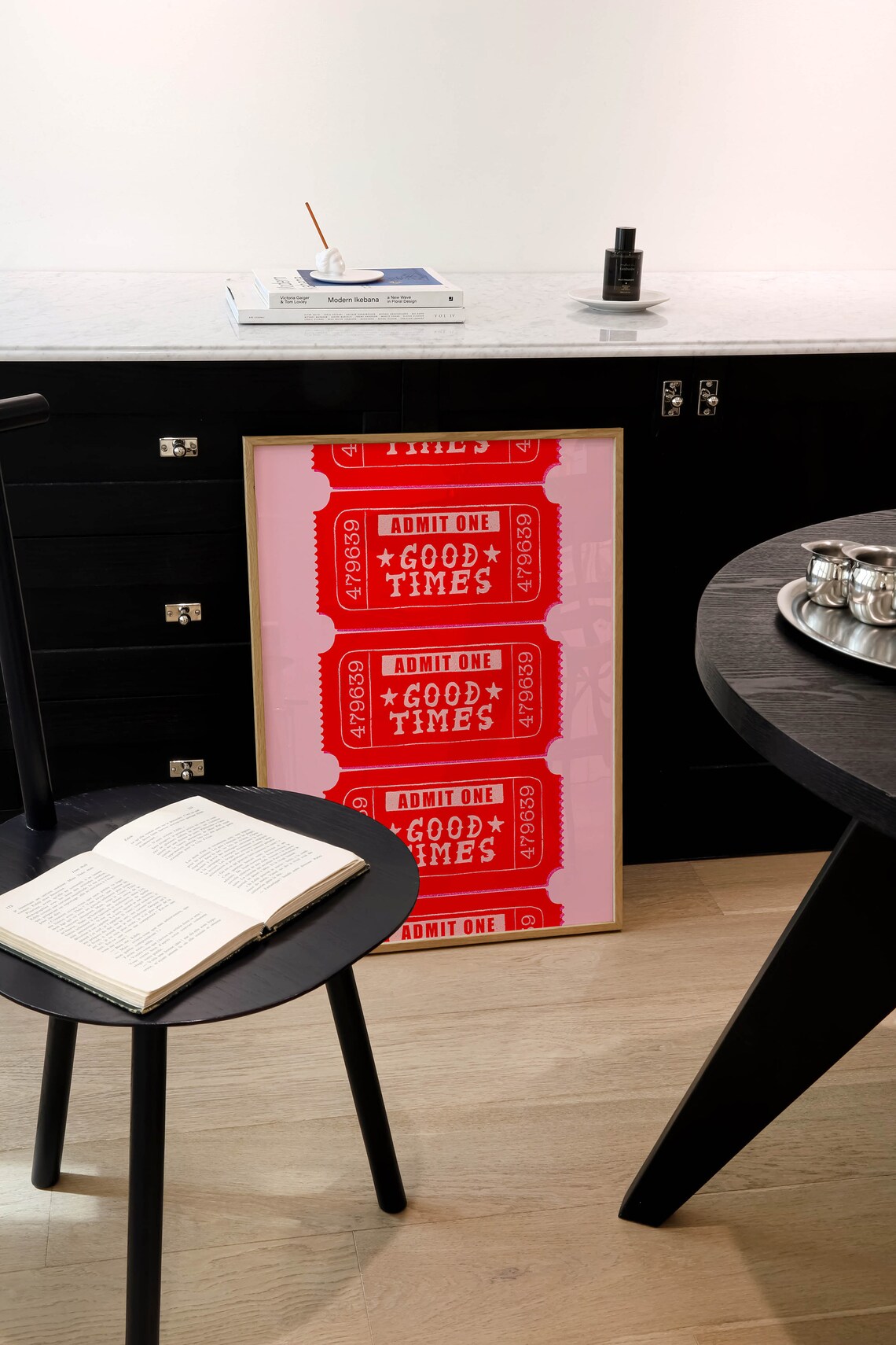 Good Times Ticket Motivational Art Print, Preppy Decor - Image 2