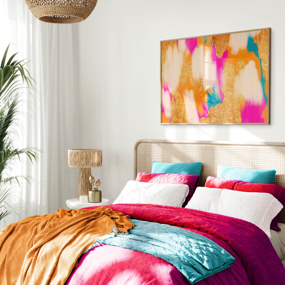 Maximalist Preppy Colorful Room Decor Art Print - Image 2