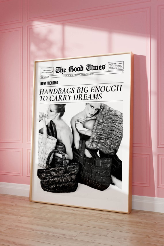 Trendy Wall Art Newspaper Print Dorm Decor Inspirational Quote Print Office Wall Art Apartment Decor Y2k Room Decor Aesthetic Wall Art