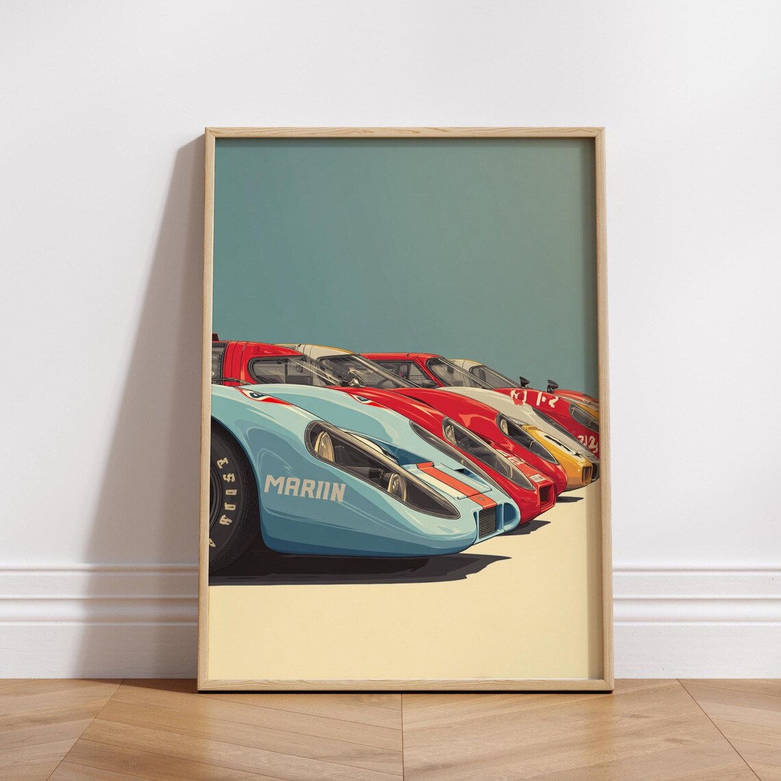 Classic Race Car Vintage Motorsport Art Print