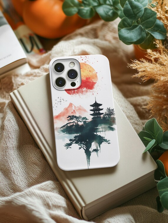 Zen Japanese Landscape Phone Case Durable Tough Cover Cute Accessory Nature Lover Gift Travel Enthusiast Unique Tech