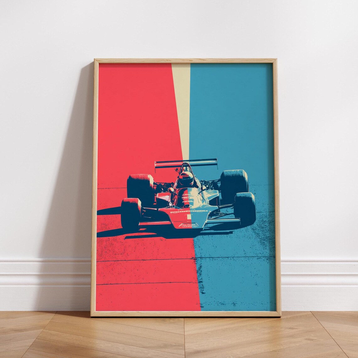Racing Art Poster, Vintage Motorsport Gift