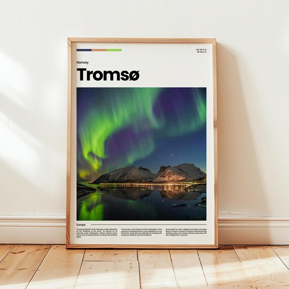 Tromso Poster Print Photo Wall Art Norway Travel Gift