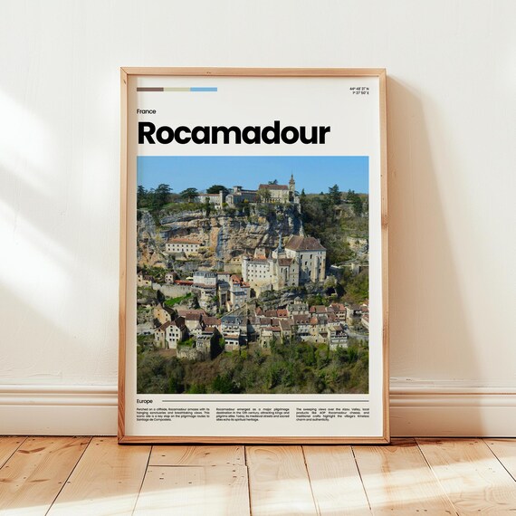 Rocamadour Poster Print Photo Wall Art France Travel Gift