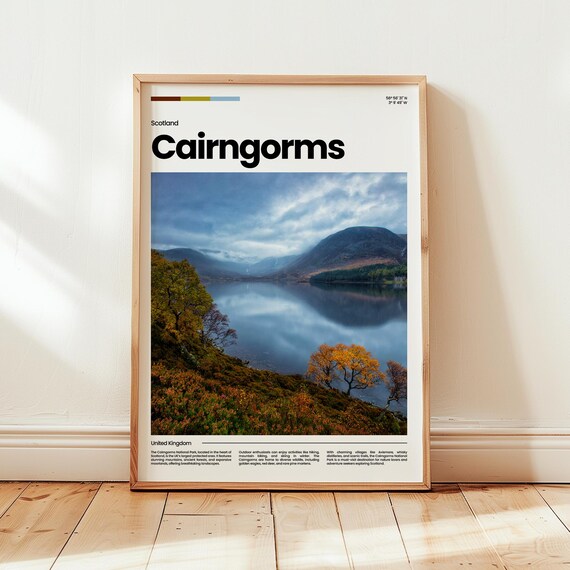 Cairngorms Poster Print Photo Wall Art Scotland Travel Gift