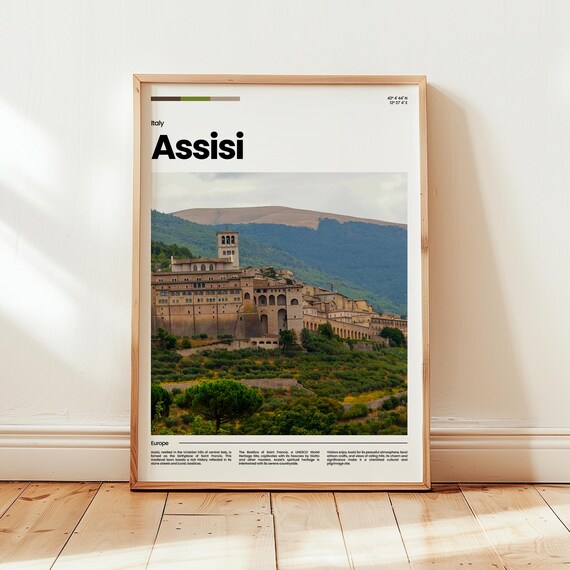 Assisi Poster Print Photo Wall Art Italy Travel Gift