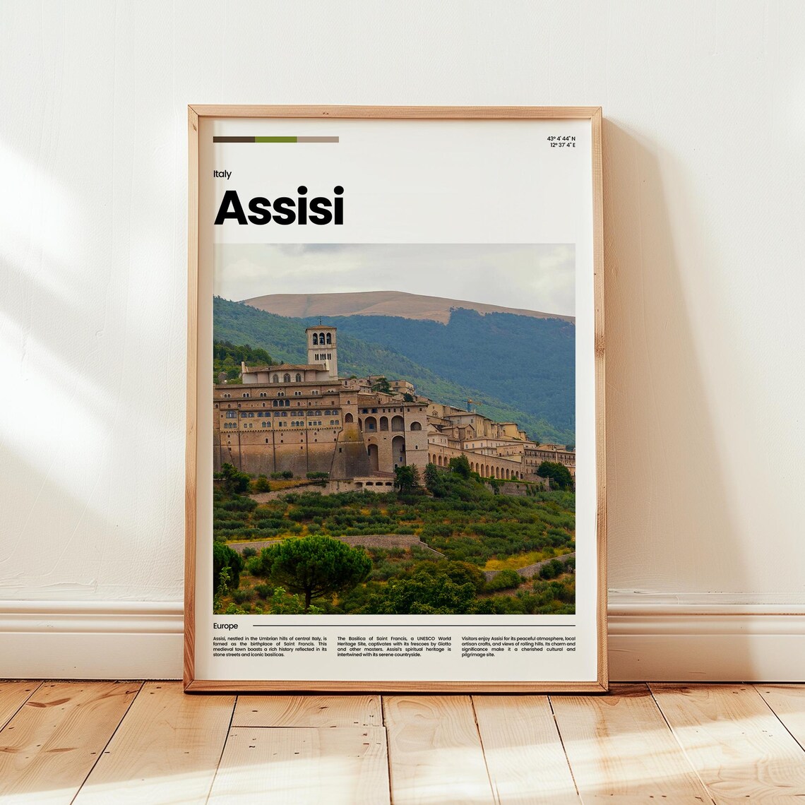 Assisi Poster Print Photo Wall Art Italy Travel Gift
