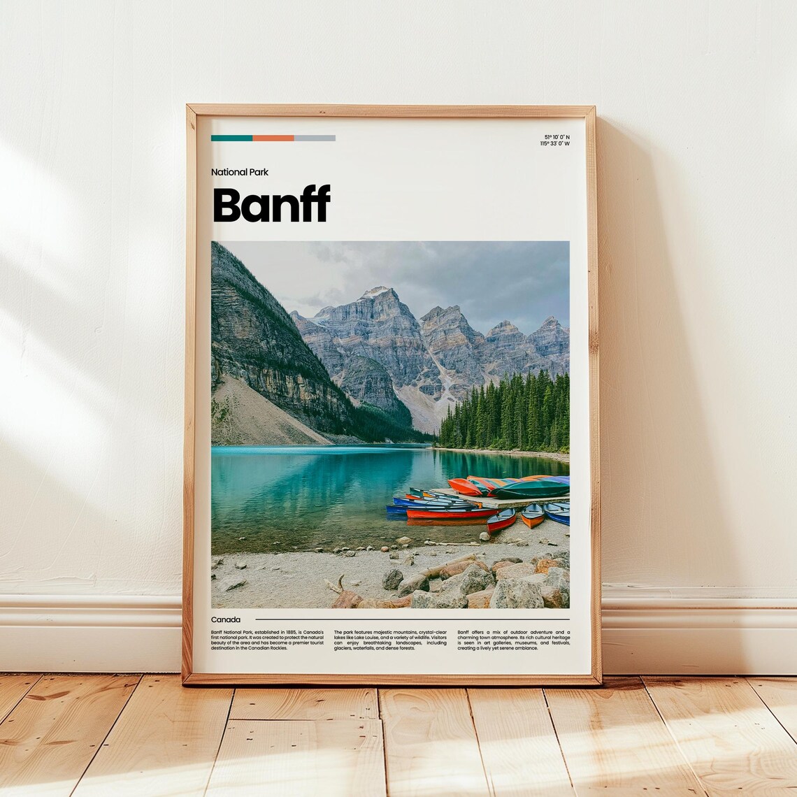 Banff Poster Print Photo Wall Art Canada Travel Gift