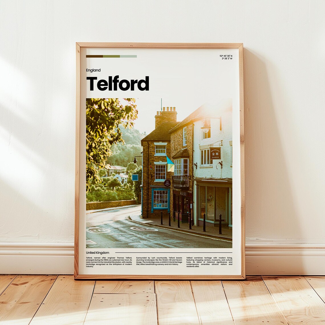 Telford Poster Print Photo Wall Art England Travel Gift