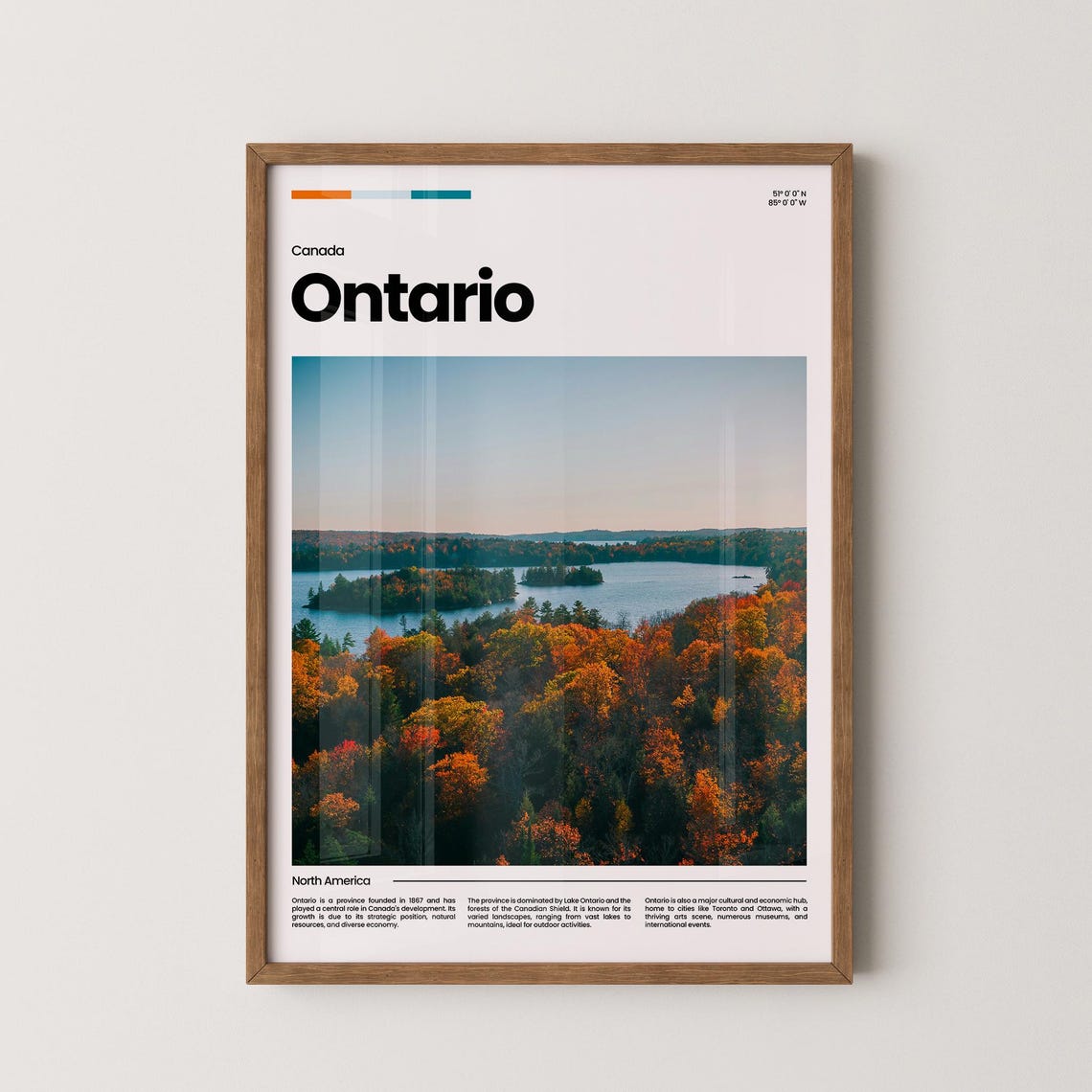 Ontario Travel Poster Ontario Poster Ontario Photo Poster Ontario Art Print Canada Poster Canada Travel Poster Travel Gift