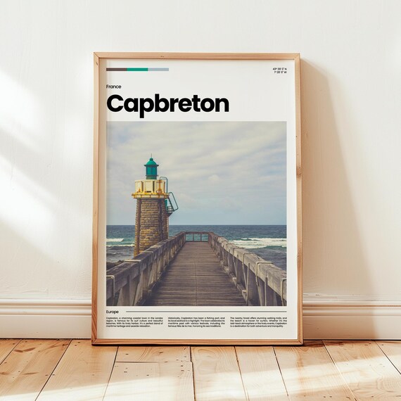 Capbreton Poster Print Photo Wall Art France Travel Gift