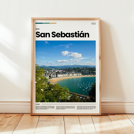 San Sebastian Poster Print Photo Spain Travel Gift
