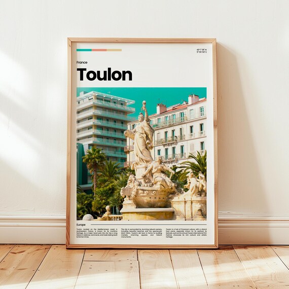 Toulon Poster Print Photo Wall Art France Travel Gift
