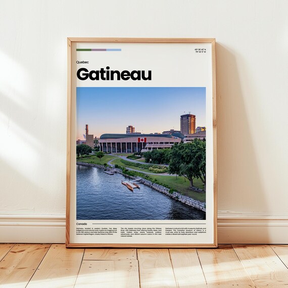 Gatineau Poster Print Photo Wall Art Canada Travel Gift