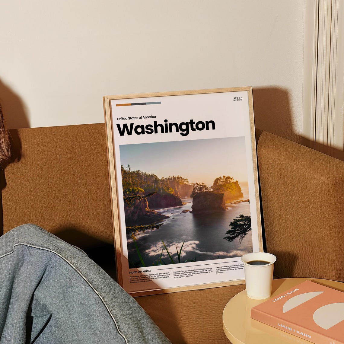 Washington Travel Poster Washington Poster Washington Photo Poster Washington Art Print Usa Poster Usa Travel Poster Travel Gift - Image 4