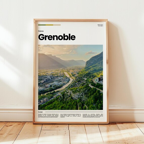 Grenoble Poster Print Photo Wall Art France Travel Gift