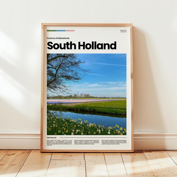 South Holland Poster Print Photo Netherlands Travel Gift