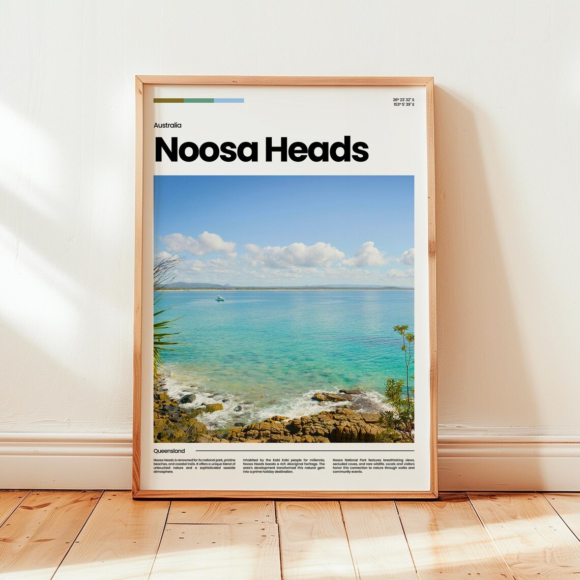 Noosa Heads Travel Poster, Australia Gift