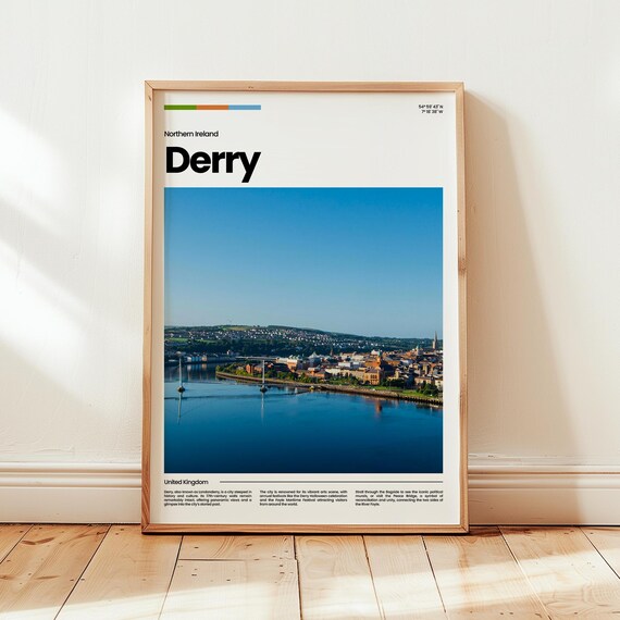 Derry Poster Print Photo Wall Art Northern Ireland Travel Gift