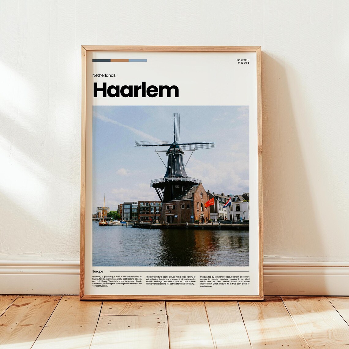 Harlem Poster Print Photo Wall Art Netherlands Travel Gift