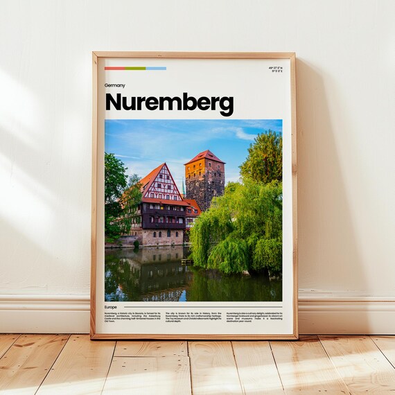 Nuremberg Poster Print Photo Wall Art Germany Travel Gift