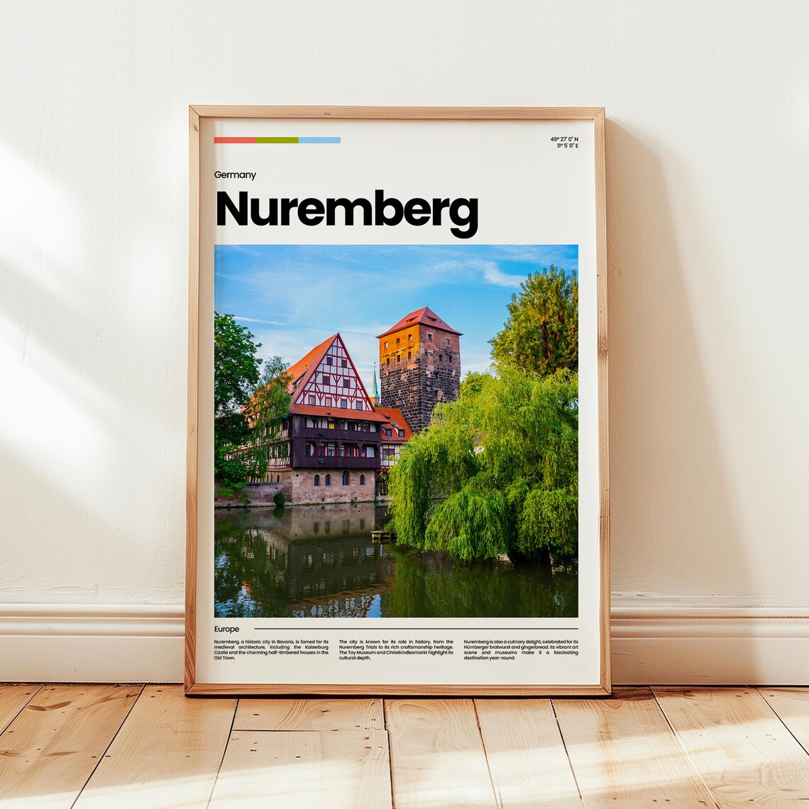 Nuremberg Poster Print Photo Wall Art Germany Travel Gift
