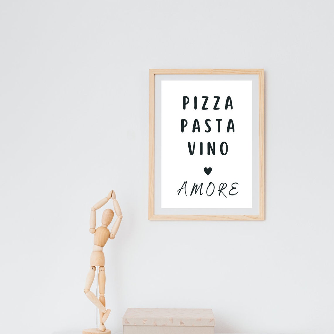 Zu Vino Sag Ich Nie No Funny German Wine Lovers Quote Kitchen Poster - Image 3